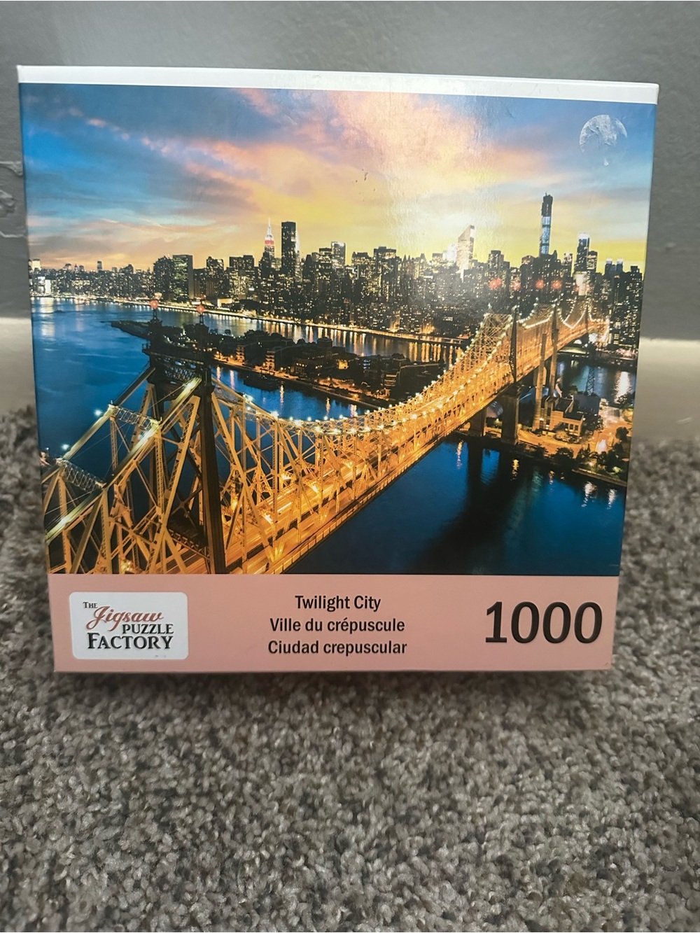 Twilight City 1000-Piece Jigsaw Puzzle - Gold & Blue